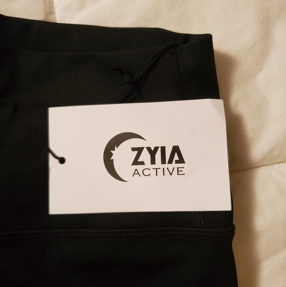 NWT Zyia Black Brilliant Hi-Rise Legging Pa - Picture 6 of 8